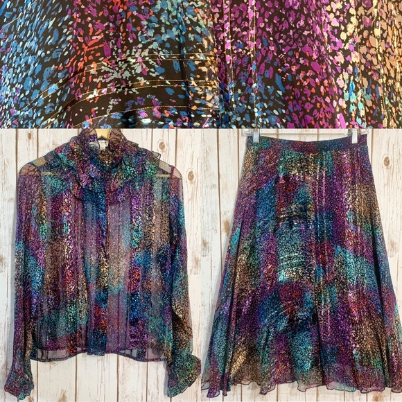 The Silk Farm by Icinoo Dresses & Skirts - VINTAGE THE SILK FARM BY ICINOO vintage silk dress